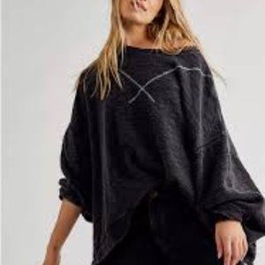 FREE PEOPLE Come Again Long Sleeve Top NWT  XL